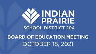 Board of Education Meeting: 10/18/2021