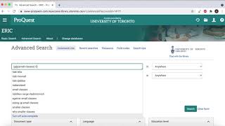 ERIC on ProQuest 3 - Textwords, Truncation, and Fields
