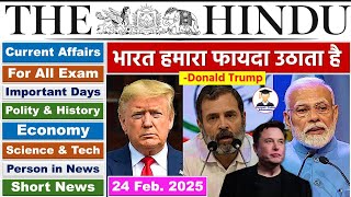 24 February 2025 | The Hindu Newspaper Analysis | 24 February Current Affairs  | Editorial Analysis