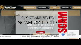 QuickTrade Reviews quicktrade.co.za  Scam Or Legit ?