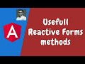 86. Explore StatusChanges, ValueChanges, SetValue, PatchValue, and reset in Reactive Forms - Angular