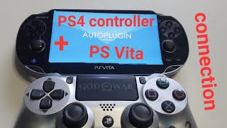 How to connect PS4 controller to the  PS Vita ( Autoplugin II ) [ PS4+PS Vita ]