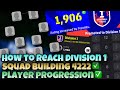 HOW TO REACH DIVISION 1 🤩🥳| SQUAD BUILDING| PLAYER PROGRESSION? BASE SQUAD🌟| DIVISION | EFOOTBALL