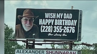 Son pulls ultimate prank on dad; puts happy birthday billboard up on Highway 63