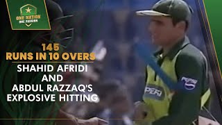 1️⃣4️⃣5️⃣ Runs in 10 overs! | Shahid Afridi and Abdul Razzaq's Explosive Hitting | PAK vs ZIM, 2004