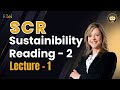 SCR Reading 2 Sustainability | Lecture 1 | RBei | SCR Lecture SCR Notes CFA and FRM | Deepak Goyal