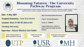 UTP MPU4 BATCH 23 (MAY 2023) - Blooming Futures : The University Pathway Program - 22009427