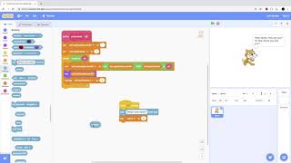 Scratch.24. Subroutine Example: Animated Speech balloon