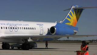 Allegiant Air MD-82 Takeoff from Punta Gorda, Florida in HD