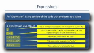 statements assignments and expressions