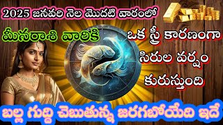 🌹2025 జనవరి నెల మొదటి వారం మీనరాశికి ఒక స్త్రీ కారణం గా సిరుల వర్షం కురుస్తుంది||meenarasi phalalu||