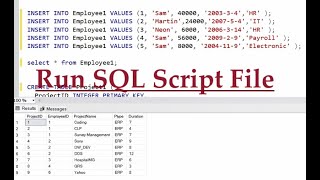 How to Run SQL Script File in SQL Server