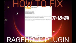 HOW TO FIX RAGEHOOK PLUGIN FAST AND EASY FOREVER FIX