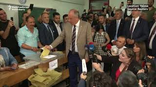 Erdogan's Rivals Vote In Turkey's Elections