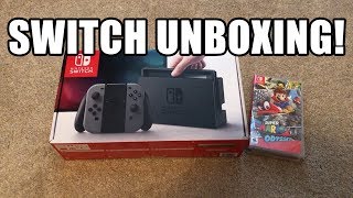 Nintendo Switch Unboxing! | Gray Joy-Cons + 3 Games!