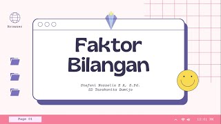 FAKTOR BILANGAN - MATEMATIKA KELAS 4 SD