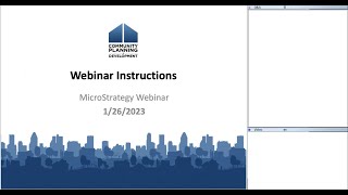 2023 DRGR Reports Module (MicroStrategy) Webinar for CDBG-DR System Users