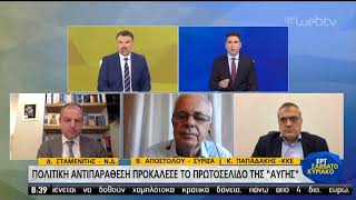 Ο  Β. Αποστόλου στην ΕΡΤ Σαββατοκύριακο 11.10.2020