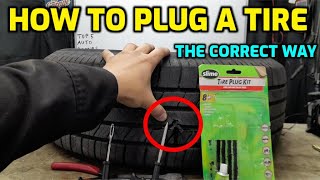 HOW TO PLUG A TIRE AND REMOVE A SCREW, NAIL OR RANDOM OBJECTS FROM IT