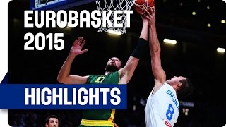 Italy v Lithuania - Quarter Final - Game Highlights - EuroBasket 2015