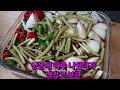 이 장아찌 담은 거 맛있다고 다 뺏겼습니다 ㅠㅠ 고구마줄기 장아찌