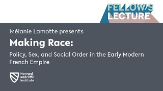 Making Race: Policy, Sex, and Social Order in the Early Modern French Empire | Mélanie Lamotte