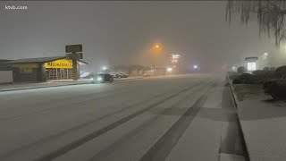 Winter weather advisories, road closures in southern and eastern Idaho