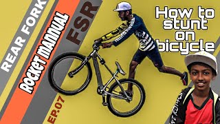 How to stunt on bicycle |Rocket mannual lFOOT PEGS|EP 07.FSR SRI LANKA.