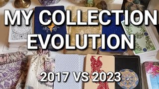 HOW MY DECK COLLECTION EVOLVED *Comparing My First Tarot & Oracle Collection To Now *
