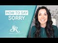 How To Apologize The Right Way