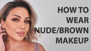 EARTHY BROWN MAKEUP TUTORIAL | NINA UBHI