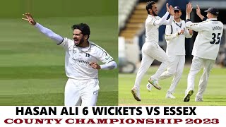 Hasan Ali 6 Wickets in County Championship for Warwickshire vs Essex ~ May 11-14 2023