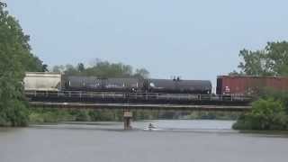 CP #255 crossing Welland River north of Welland Yard