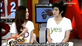 [Vietsub] Tina Jittaleela \u0026 Aom Sushar @ Woody Show 1/2