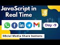 A social media buttons in website | share button | share buttons in website | how to share website