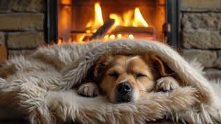 2 Hours DOGS Snore to SOOTHE You While Relaxing by the Fireplace!