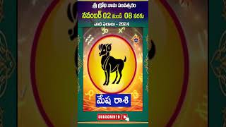 Weekly Rasi Phalalu in Telugu November 2024 || మేష రాశి || Sankalpam TV