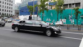 청와대로 가는 문재인 신임 대통령 (South Korean president Mr.Moon is heading for Cheongwadae)