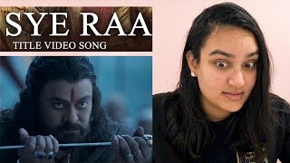 O Sye Raa Video Song REACTION | Telugu | Chiranjeevi | Ram Charan | We're almost there!