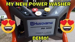 2018 Power Washer Demo// Husqvarna PW3200