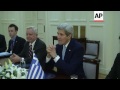 kerry meets greek counterpart kotzias in athens