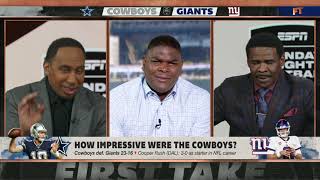 Stephen A. SETS THE RECORD STRAIGHT after the Cowboys’ win over Giants 😬 | First Take