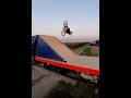 RedBull and Godziek Dawid on moving Train #redbull #backflip #mtb