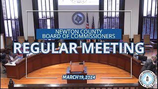 BOC Regular Meeting I March 19, 2024