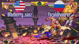 FT3 @jojobanr1: Blueberry_sanz (US) vs fecaldevourer (RU) [JoJo HFTF jojoban Fightcade] Feb 11