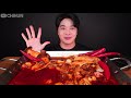 asmr mukbang 직접만든 버섯 해물찜 flex 먹방 spicy seafood boil u0026 mushrooms octopus eating sounds