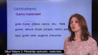 Dituri Natyre 3 -  Perseritje njohurish. Materialet