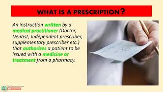 Prescription Requirements