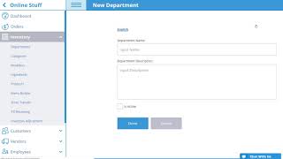 Create a Department | eHopper POS