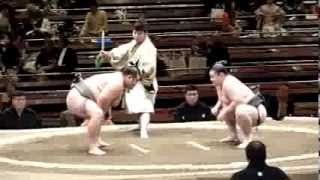 Migikataagari (1-0) - Kotootori (0-1) , Sumo : Hatsubasho '14